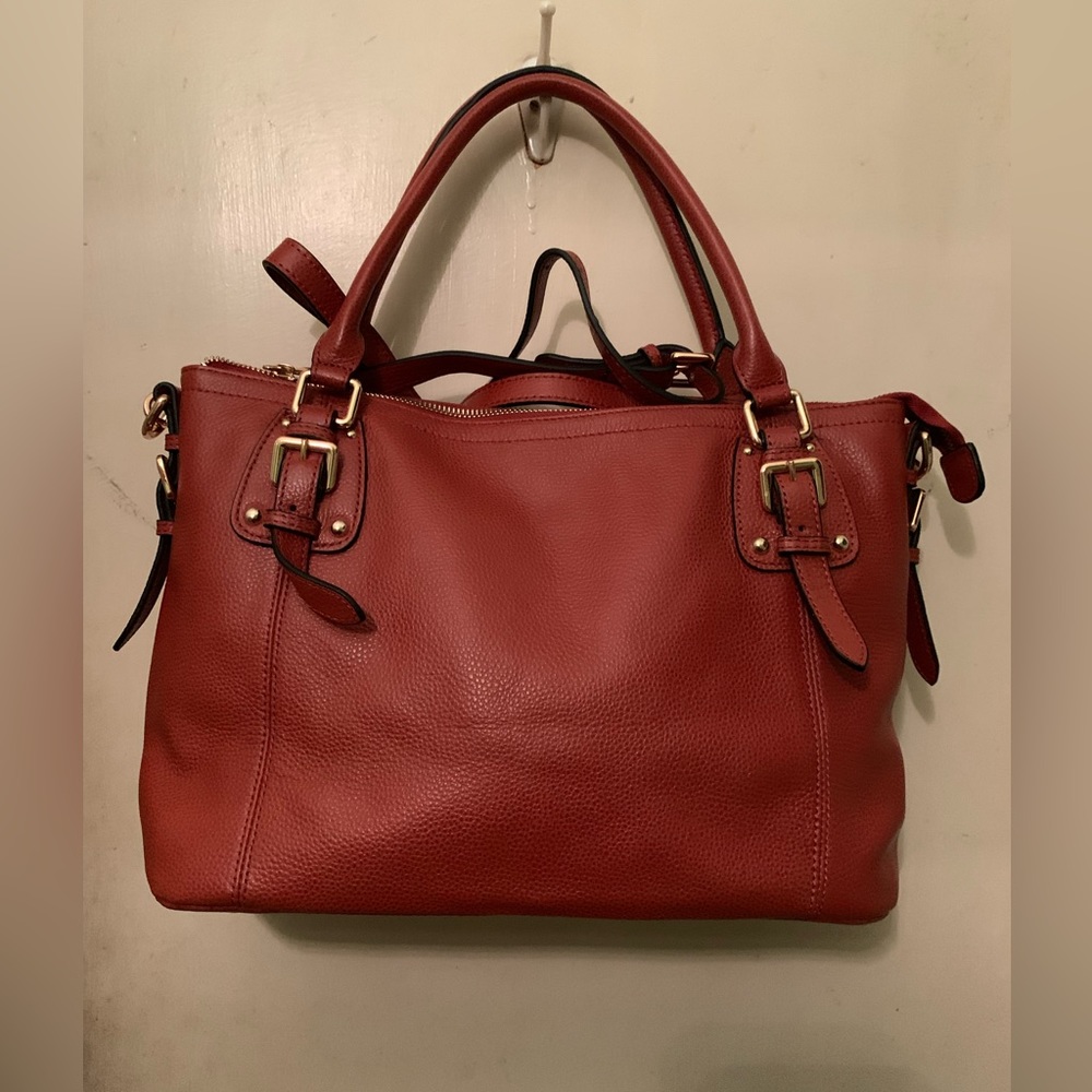 Kattee XL Women's Leather Handbags Tote Satchel Bag